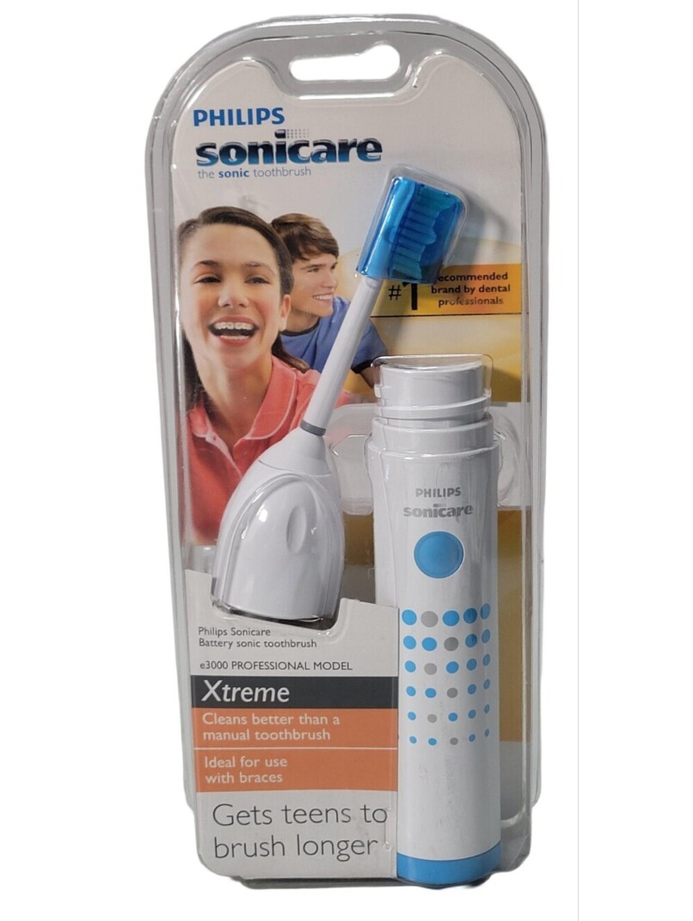 PHILIPS SONICARE XTREME E3000 POWERED TOOTHBRUSH BRACES HX335 HX 3551 HX3881